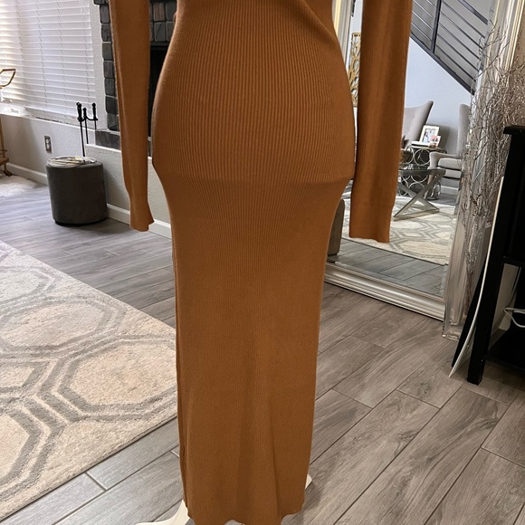 Nwt house of Harlow brown dress Sz m - Picture 10 of 11